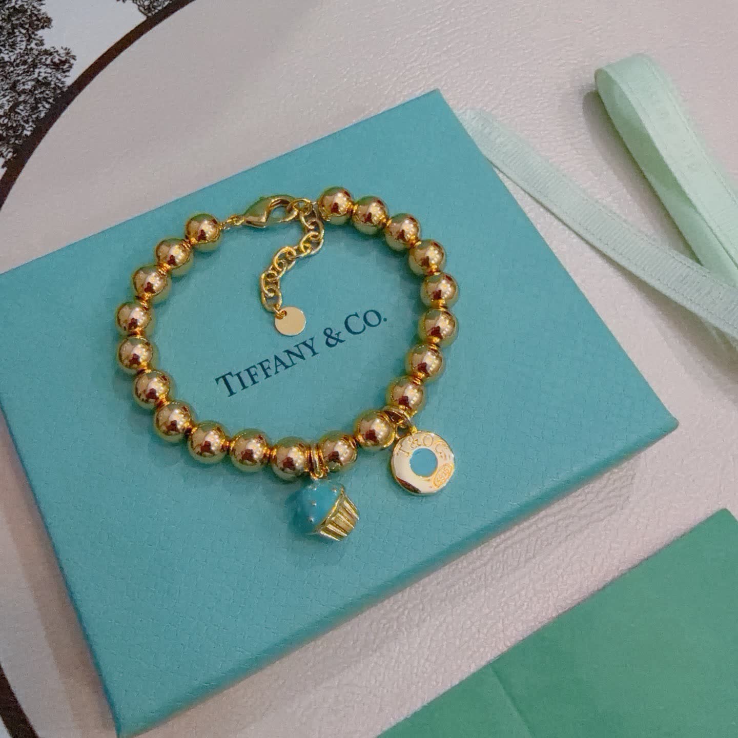 Tiffany & Co. Blue Box Charm Bracelet
